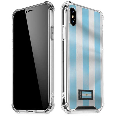 Argentina Soccer Flag iPhone XS Max Clear Case